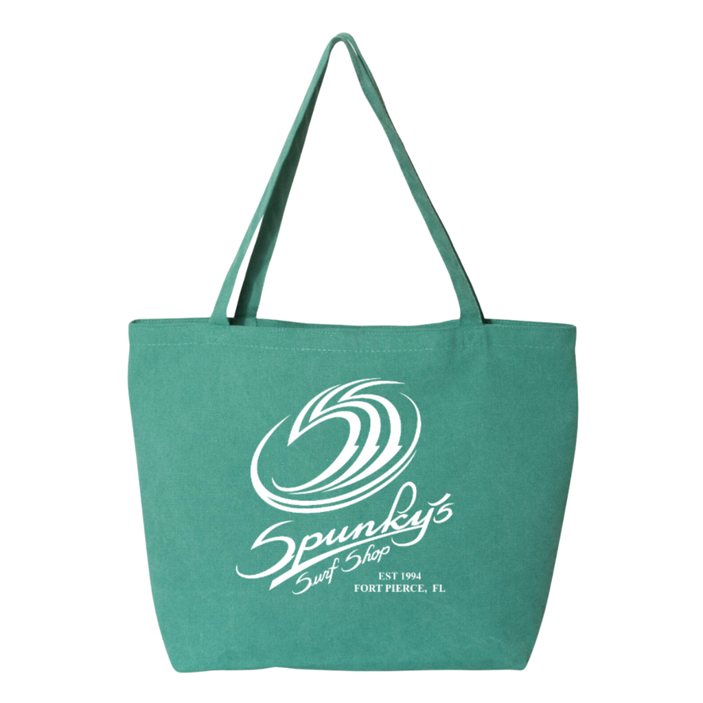 Spunky's Surf Shop - Tote Bag with SSS Logo-Accessories-Spunky's-Seafoam Green-Spunkys Surf Shop LLC