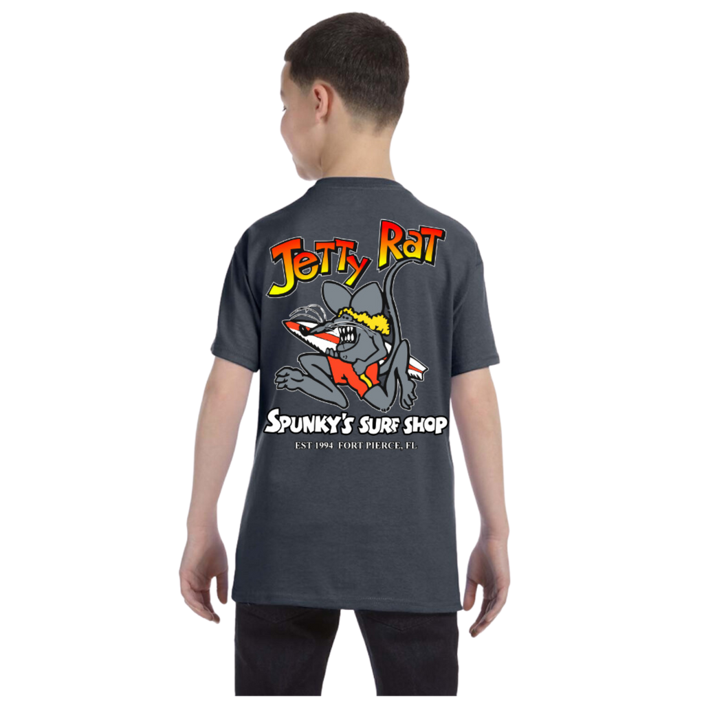 Spunky's - T-Shirt - Jetty Rat - Children-T-Shirts-Spunky's-XS-Red-Spunkys Surf Shop LLC