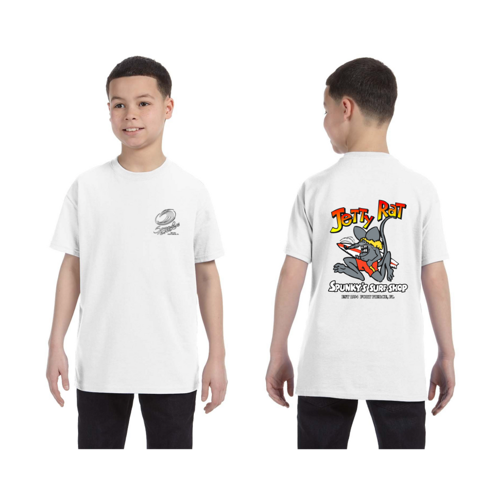 Spunky's - T-Shirt - Jetty Rat - Children-T-Shirts-Spunky's-XS-White-Spunkys Surf Shop LLC