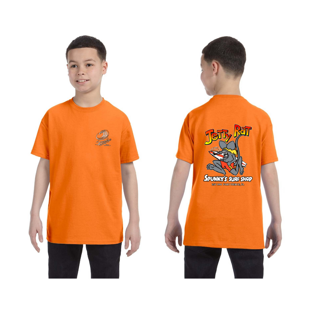 Spunky's - T-Shirt - Jetty Rat - Children-T-Shirts-Spunky's-XS-Orange-Spunkys Surf Shop LLC