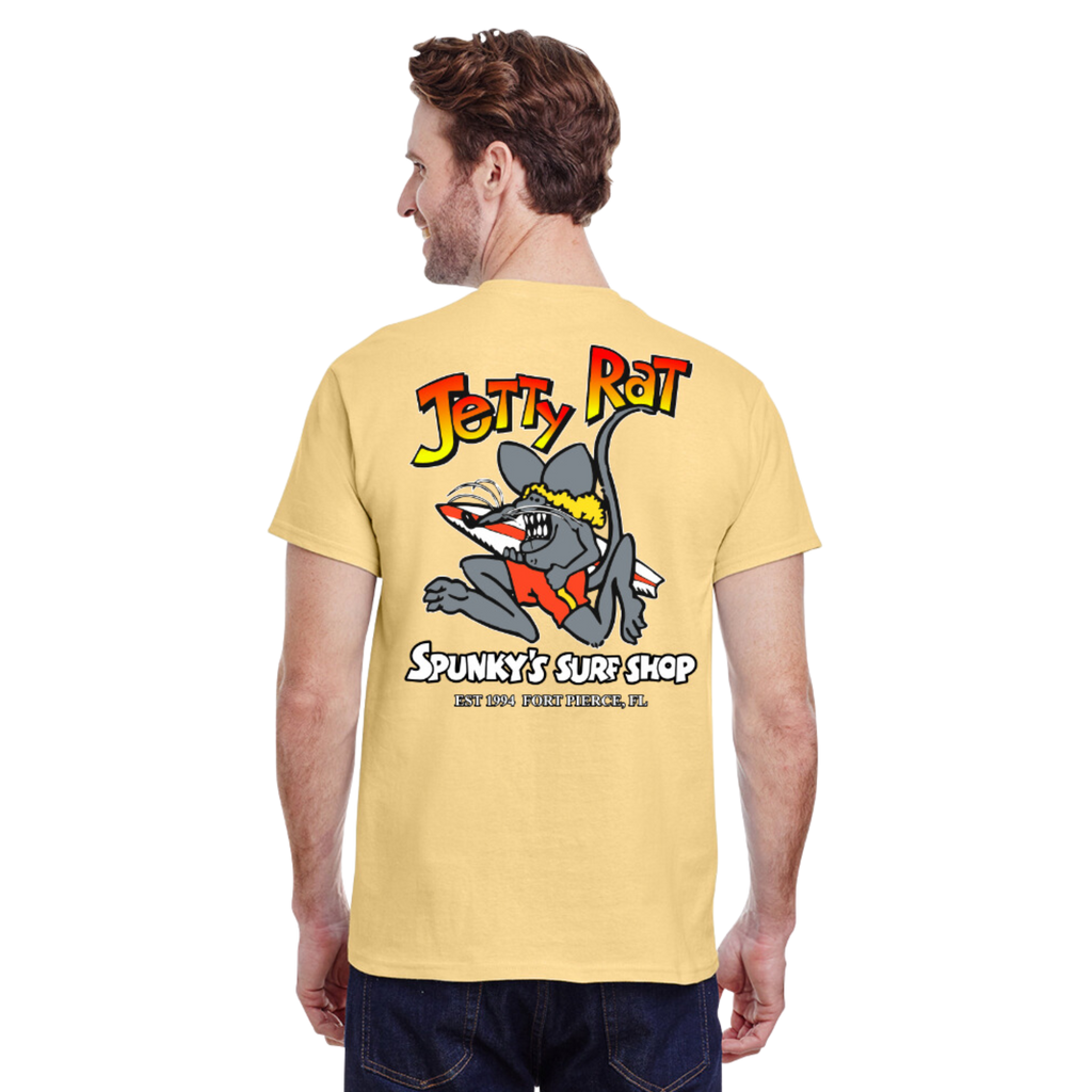 Spunky's - T-Shirt - Jetty Rat - Men-T-Shirts-Spunky's-S-Men-Charcoal-Spunkys Surf Shop LLC