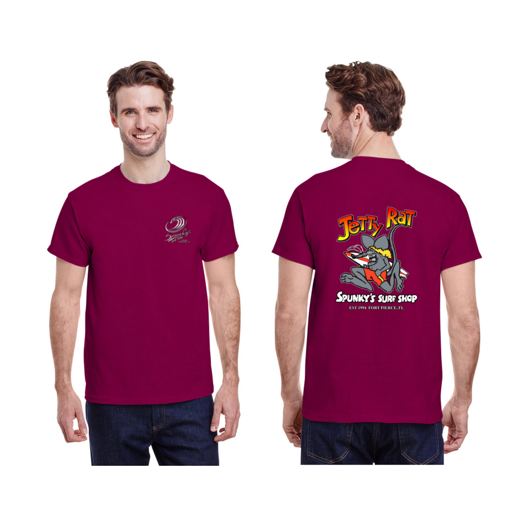 Spunky's - T-Shirt - Jetty Rat - Men-T-Shirts-Spunky's-S-Men-Berry-Spunkys Surf Shop LLC