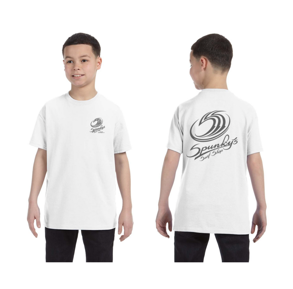 Spunky's - T-Shirt - Sss Logo - Children-T-Shirts-Spunky's-XS-Children-White-Spunkys Surf Shop LLC