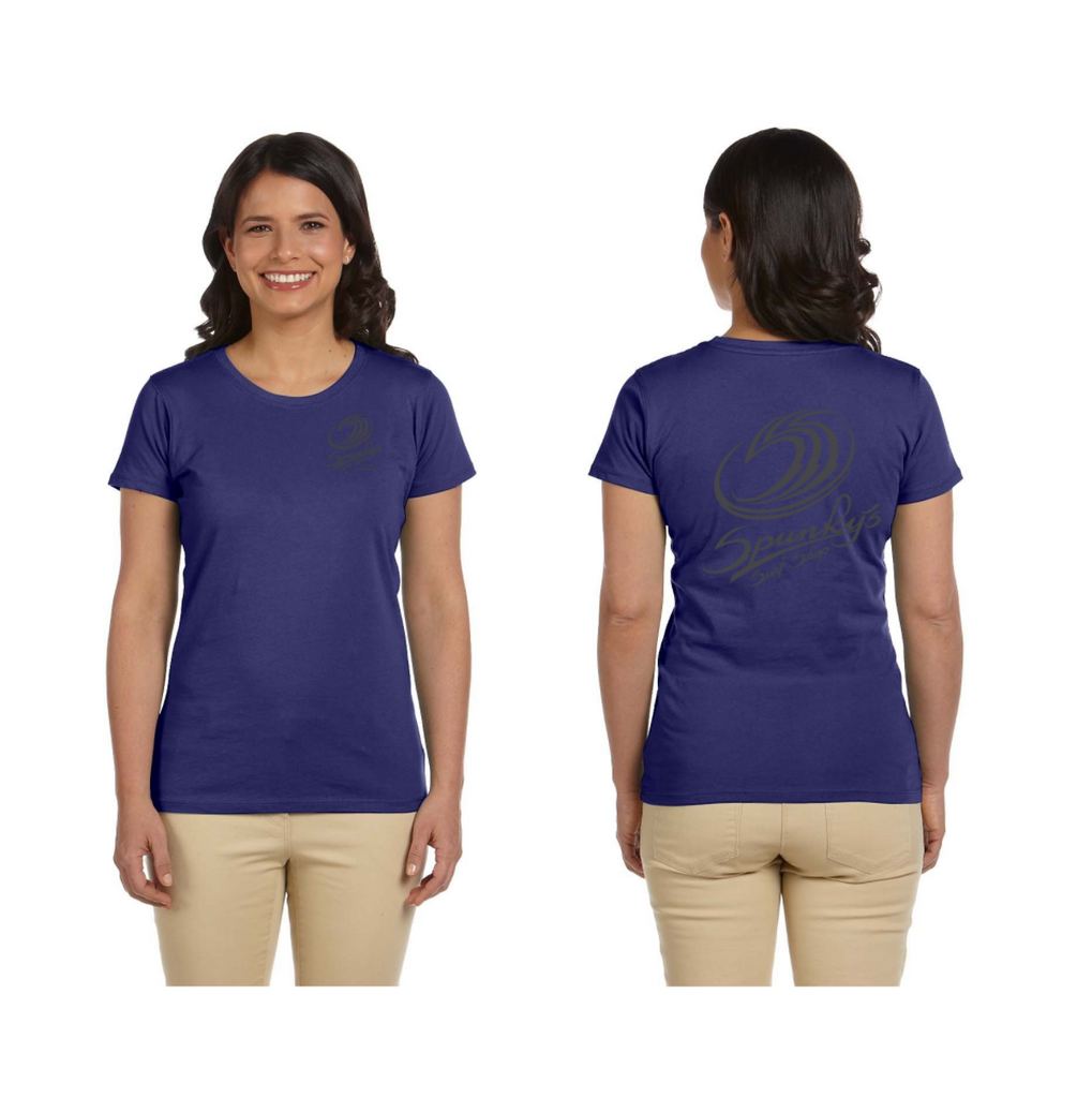 Spunky's - T-Shirt - Sss Logo - Women-T-Shirts-Spunky's-XL-Women-Iris-Spunkys Surf Shop LLC