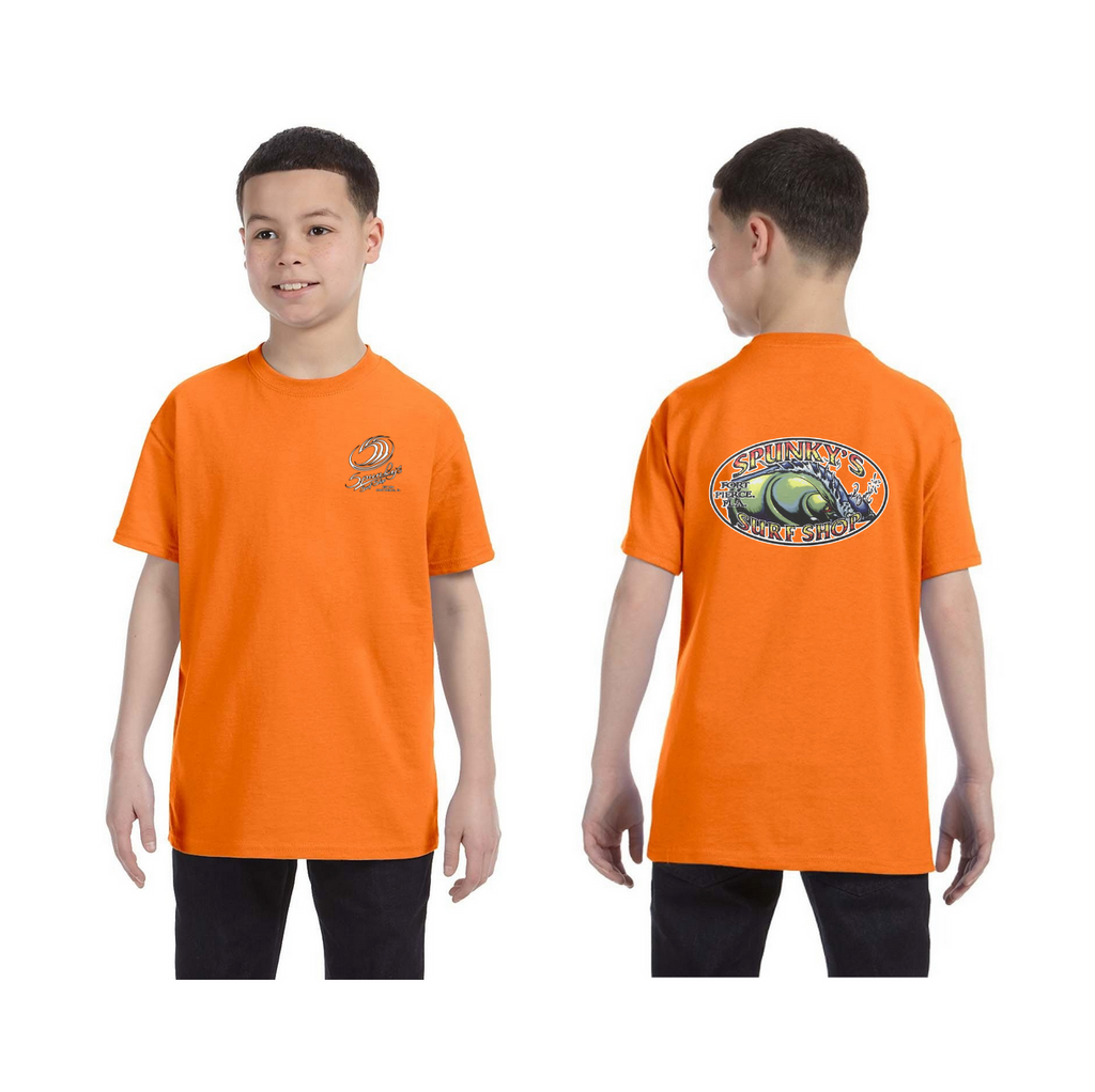 Spunky's - T-Shirt - The Wave - Children-T-Shirts-Spunky's-XS-Children-Orange-Spunkys Surf Shop LLC