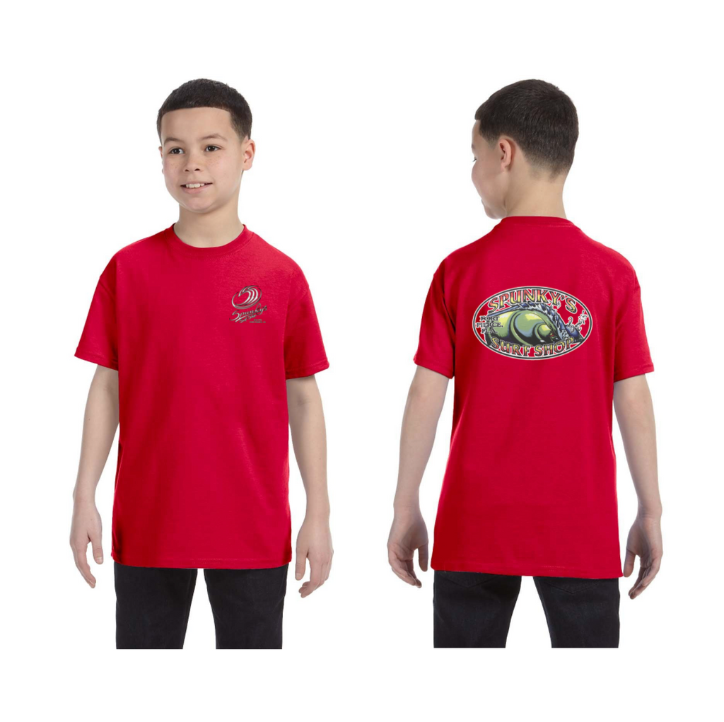 Spunky's - T-Shirt - The Wave - Children-T-Shirts-Spunky's-S-Children-Red-Spunkys Surf Shop LLC