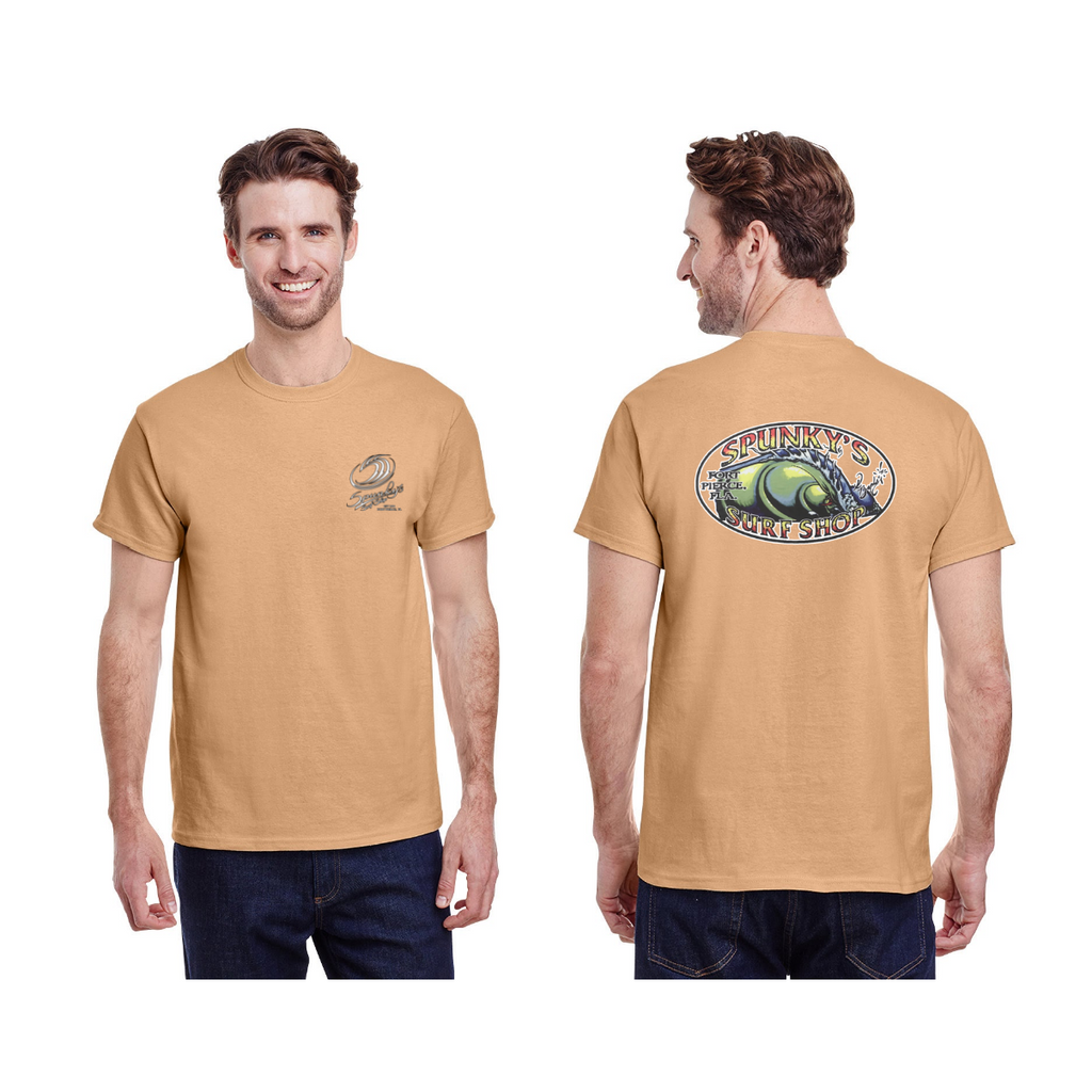 Spunky's - T-Shirt - The Wave - Men-T-Shirts-Spunky's-Old Gold-S-Spunkys Surf Shop LLC