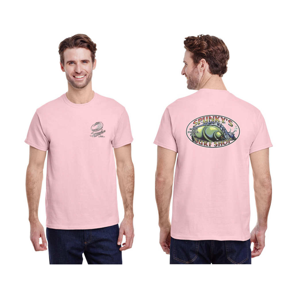 Spunky's - T-Shirt - The Wave - Men-T-Shirts-Spunky's-Light Pink-S-Spunkys Surf Shop LLC