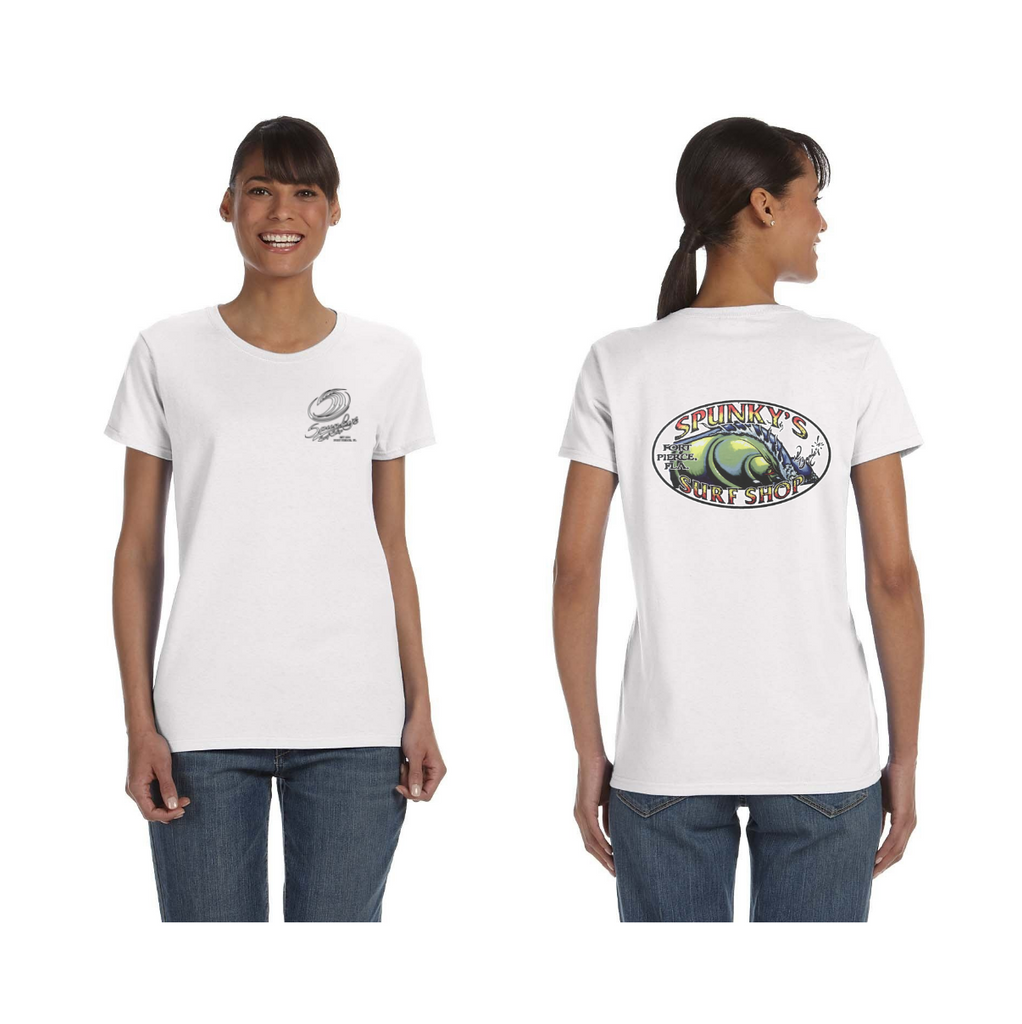 Spunky's - T-Shirt - The Wave - Women-T-Shirts-Spunky's-XS-White-Spunkys Surf Shop LLC
