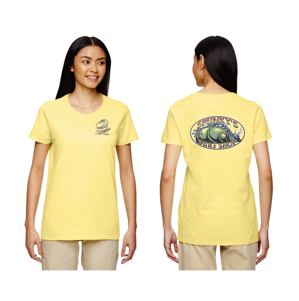 Spunky's - T-Shirt - The Wave - Women-T-Shirts-Spunky's-XS-Yellow-Spunkys Surf Shop LLC