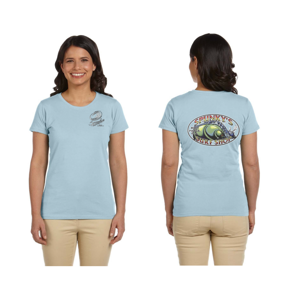 Spunky's - T-Shirt - The Wave - Women-T-Shirts-Spunky's-S-Sky-Spunkys Surf Shop LLC