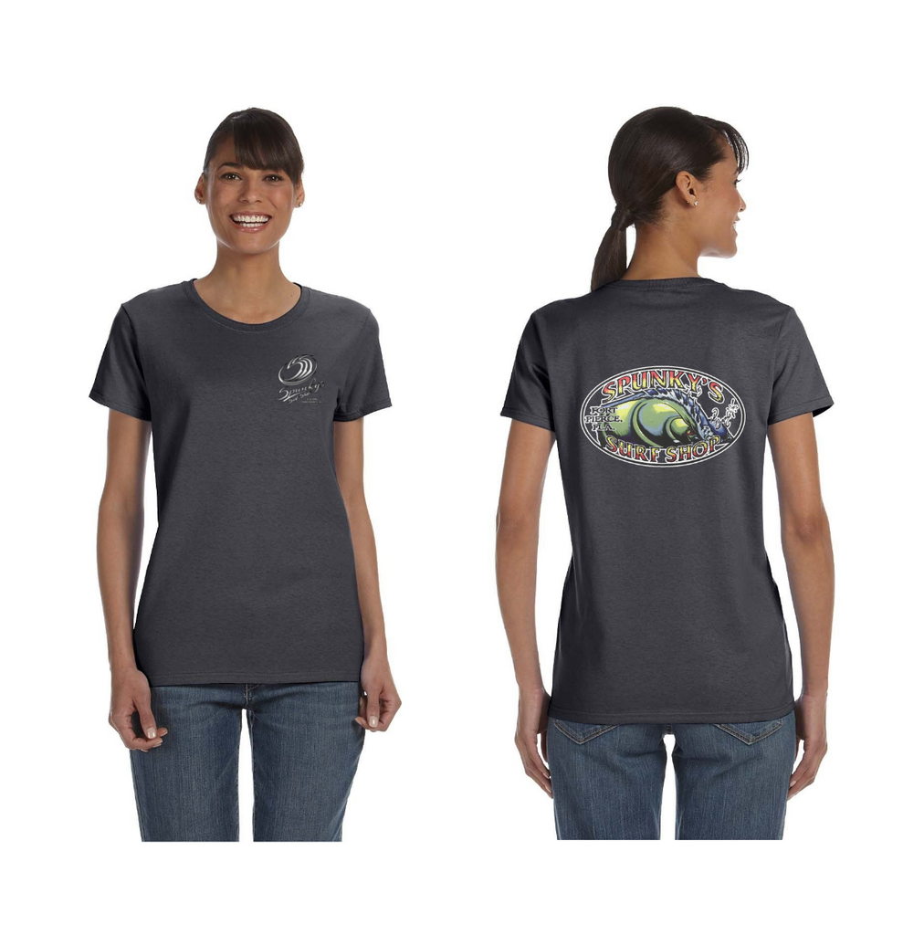Spunky's - T-Shirt - The Wave - Women-T-Shirts-Spunky's-XS-Dark Grey-Spunkys Surf Shop LLC