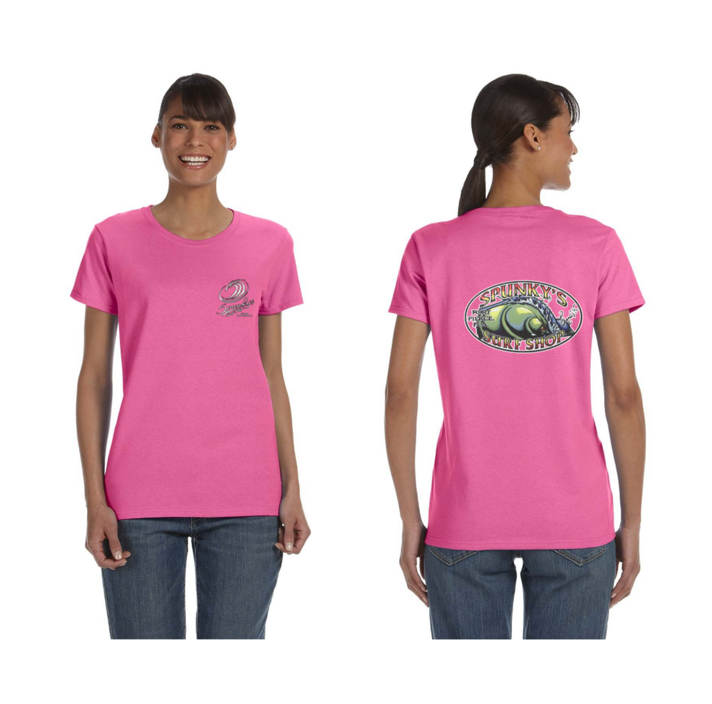 Spunky's - T-Shirt - The Wave - Women-T-Shirts-Spunky's-XS-Pink-Spunkys Surf Shop LLC