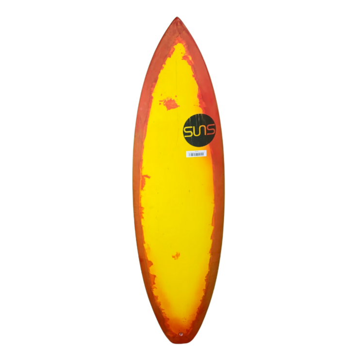 Sunova - Alpha Centauri - Suns Tec - Surfboard-Shortboards-Sunova-5'2"-Red / Yellow-Spunkys Surf Shop LLC
