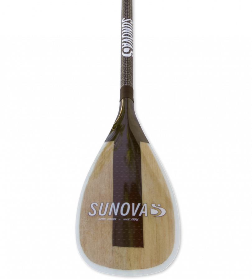 Sunova - Balsa Paddle with Innegra Carbon Shaft-Paddles-Sunova-Fixed-Spunkys Surf Shop LLC