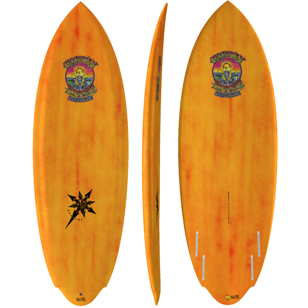Sunova - Christian Fletcher - Doheny - Suns Tec-Funboards-Sunova-Sunset Orange-5'0-Spunkys Surf Shop LLC