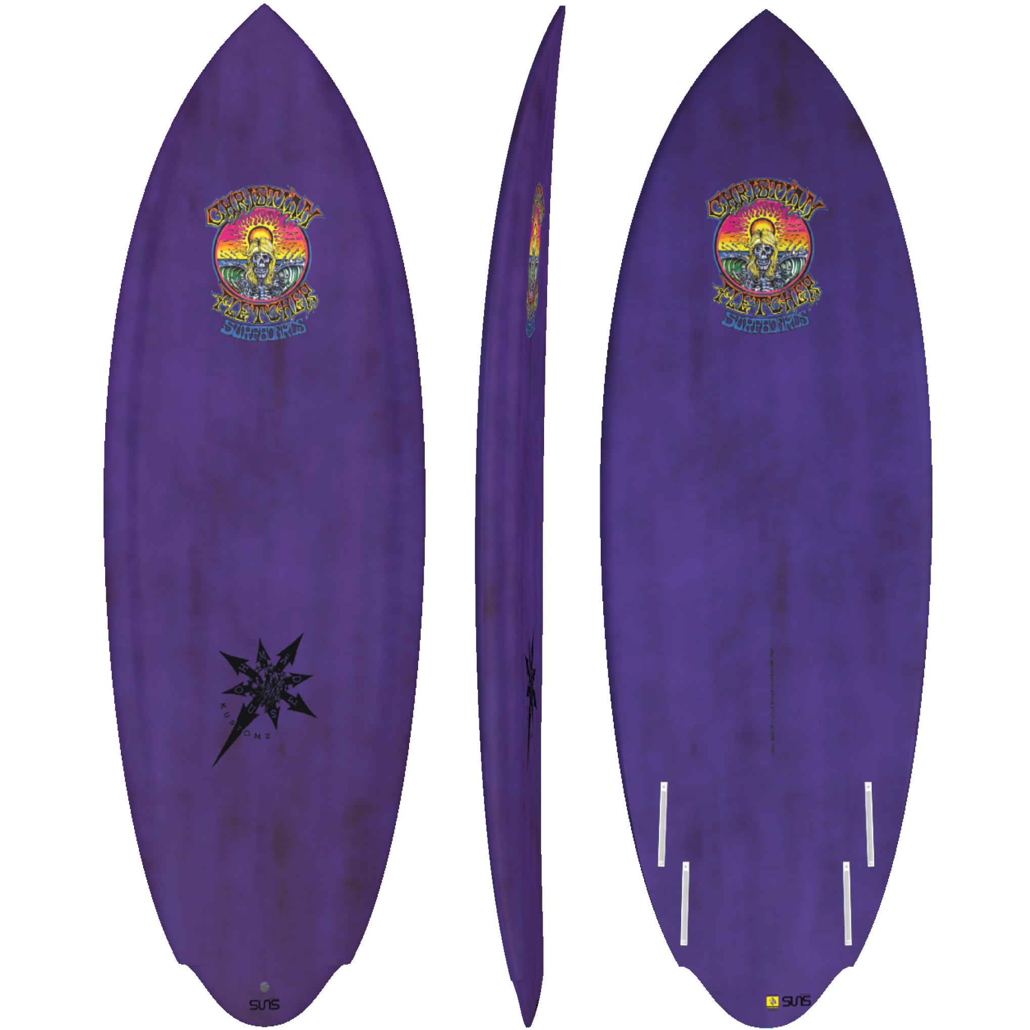 ★★サンタクルーズ サーフボードCHRISTIAN FLETCHERモデル★★ Christian Fletcher Santa Cruz Surfboard Long Beach - BoardRecycler