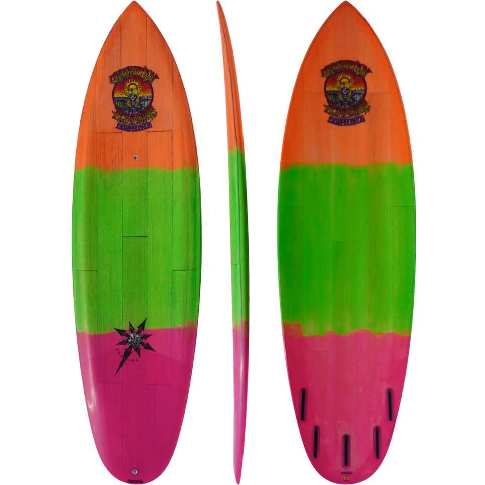 Sunova - Christian Fletcher - Loose Juice - Morphlex-Shortboards-Sunova-Neon Stripes-5'7"-Spunkys Surf Shop LLC