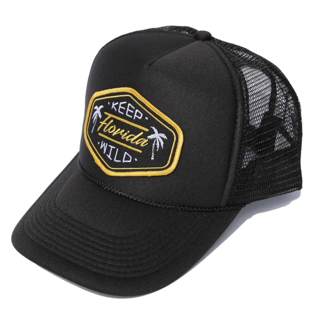 Sunshine State - Keep Florida Wild - Hat - Black-Hats-Sunshine State-Spunkys Surf Shop LLC