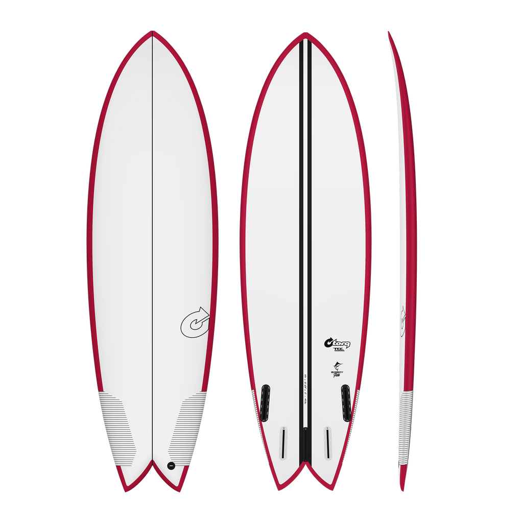 Torq - Bigboy Fish TEC - Surfboard-Funboards-Torq-Berry Red Rail-6'6"-Spunkys Surf Shop LLC