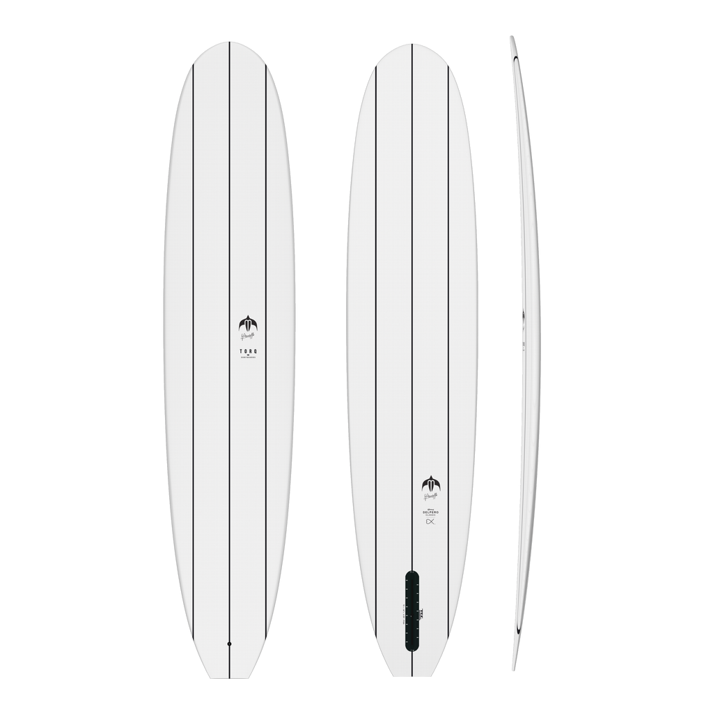 Torq - Eduoard Delpero Classic TEC - Surfboard-Longboards-Torq-White-9'2"-Spunkys Surf Shop LLC