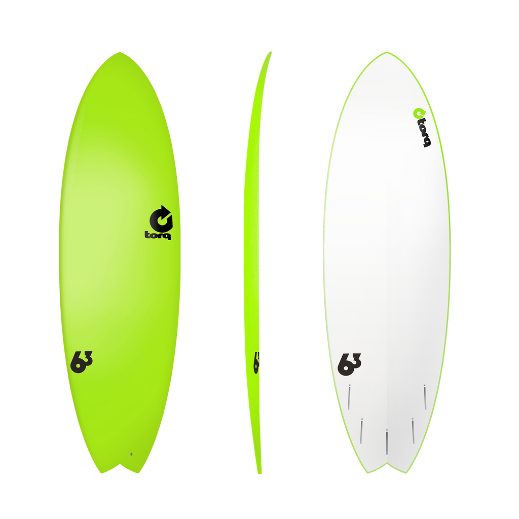 Torq - Mod Fish Soft Deck - Surfboard-Softboards-Torq-Green-5'11"-Spunkys Surf Shop LLC