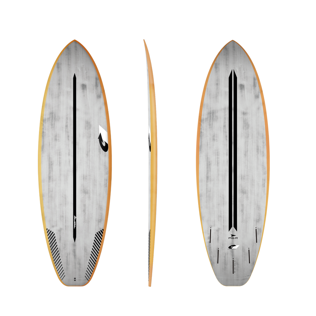 Torq - PGR ACT - Surfboard-Shortboards-Torq-Orange Rails / Brushed Gray-5'6"-Spunkys Surf Shop LLC