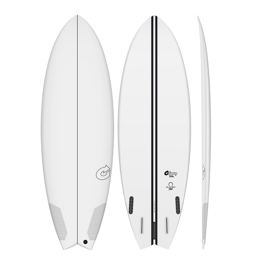 Torq - Summer Fish TEC - Surfboard-Funboards-Torq-Clear-5'6"-Spunkys Surf Shop LLC