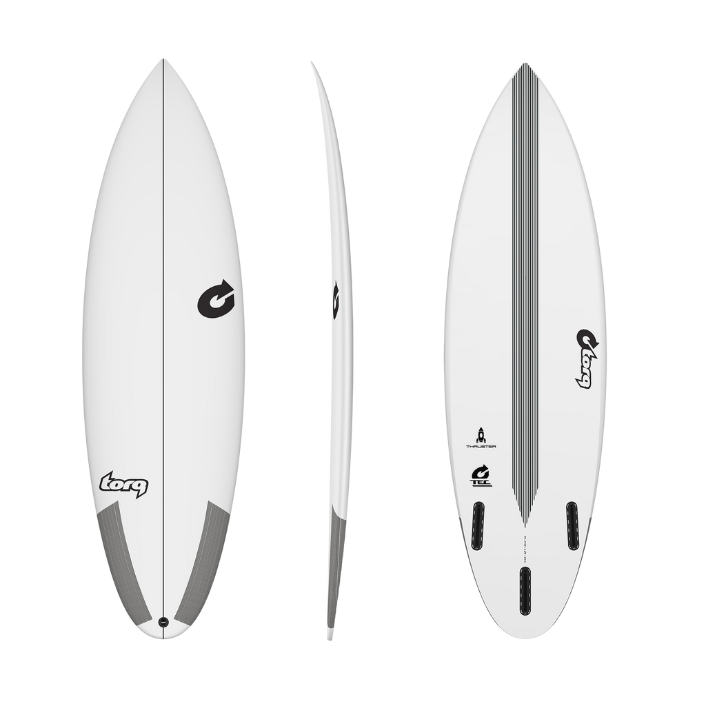Torq - Thruster TEC - Surfboard-Shortboards-Torq-Clear-5'10"-Spunkys Surf Shop LLC