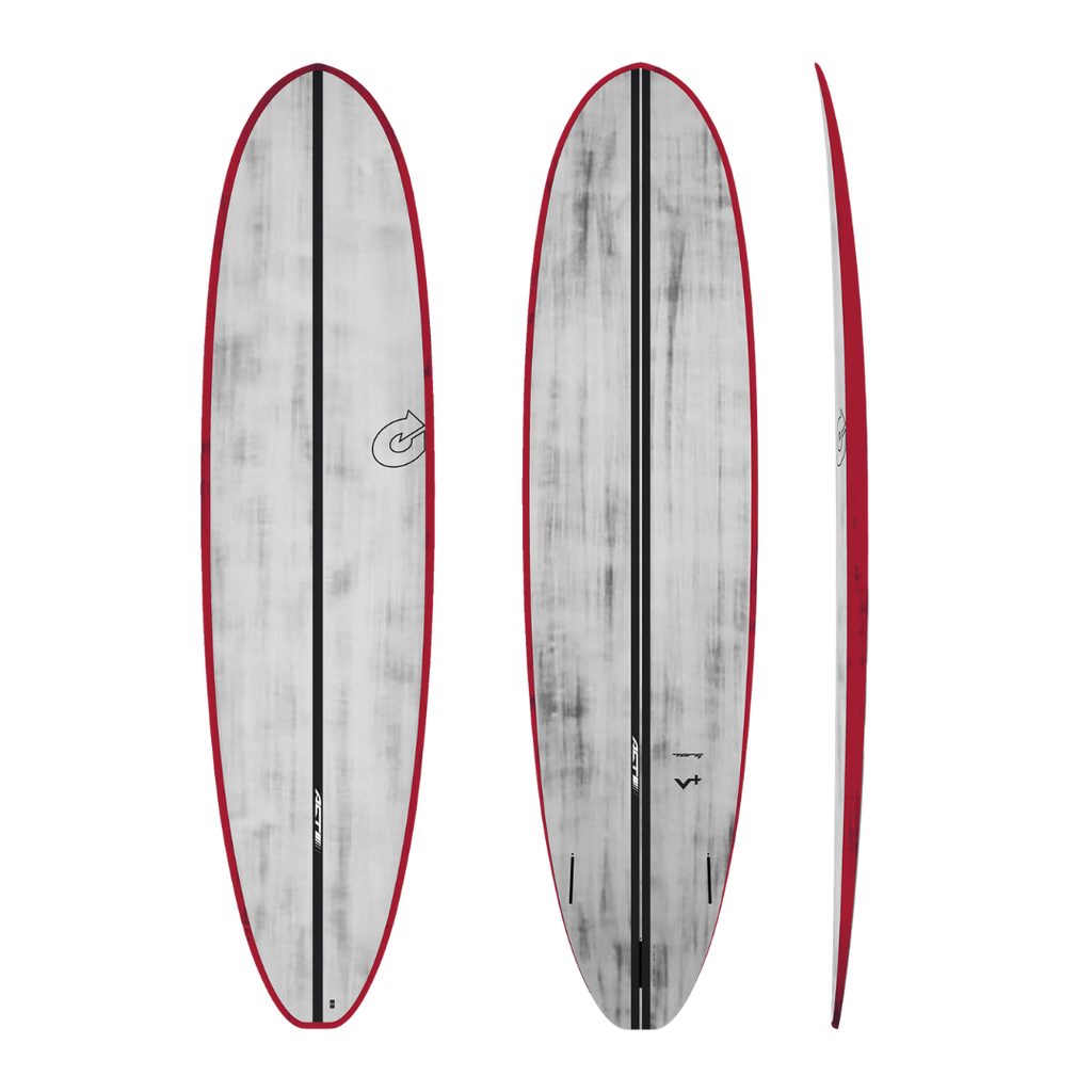 Torq - V+ ACT - Surfboard-Funboards-Torq-Red Rail-7'4"-Spunkys Surf Shop LLC