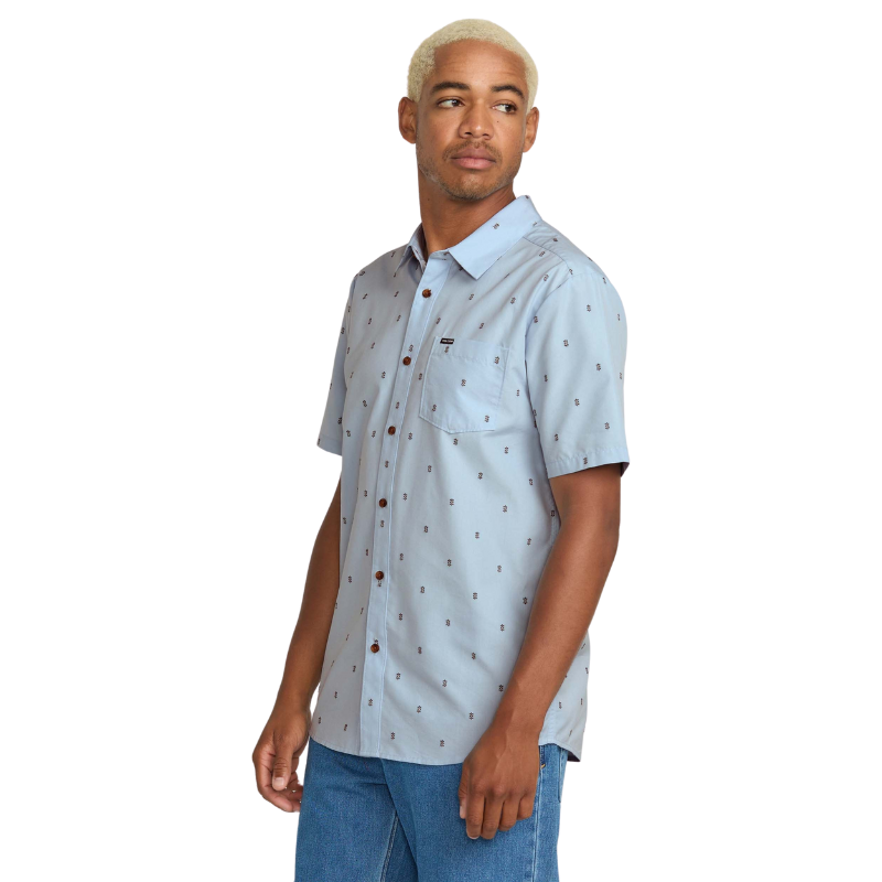 Volcom - Bankstone Short Sleeve - Shirt - Mens-Shirts-Volcom-S-Poolside-Spunkys Surf Shop LLC
