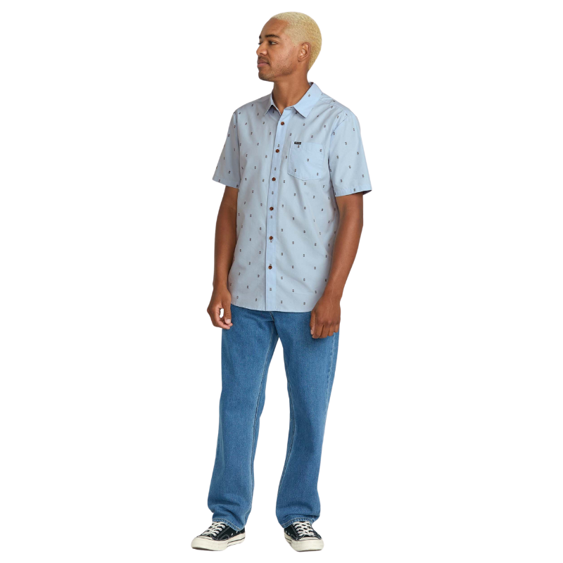Volcom - Bankstone Short Sleeve - Shirt - Mens-Shirts-Volcom-S-Poolside-Spunkys Surf Shop LLC