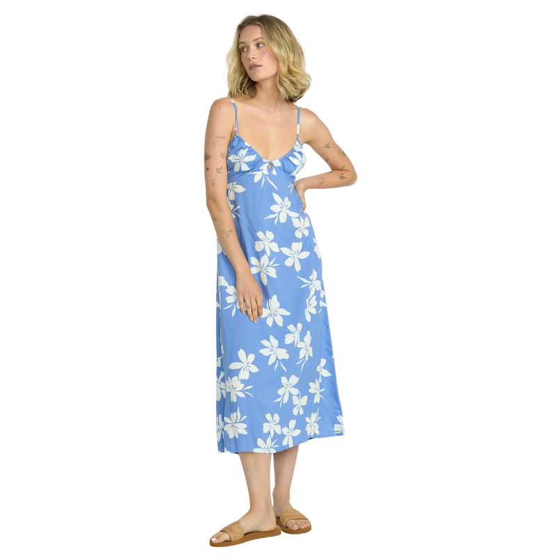 Volcom - Coco Ho Midi - Dress - Women-Dresses-Volcom-S-Deep Water-Spunkys Surf Shop LLC
