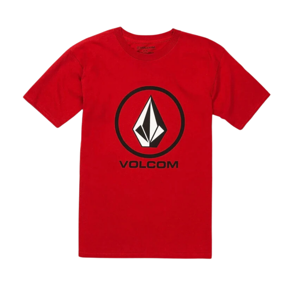 Volcom - Crisp Stone Short Sleeve- T-Shirts - Men-T-Shirts-Volcom-S-Mens-Ribbon Red-Spunkys Surf Shop LLC