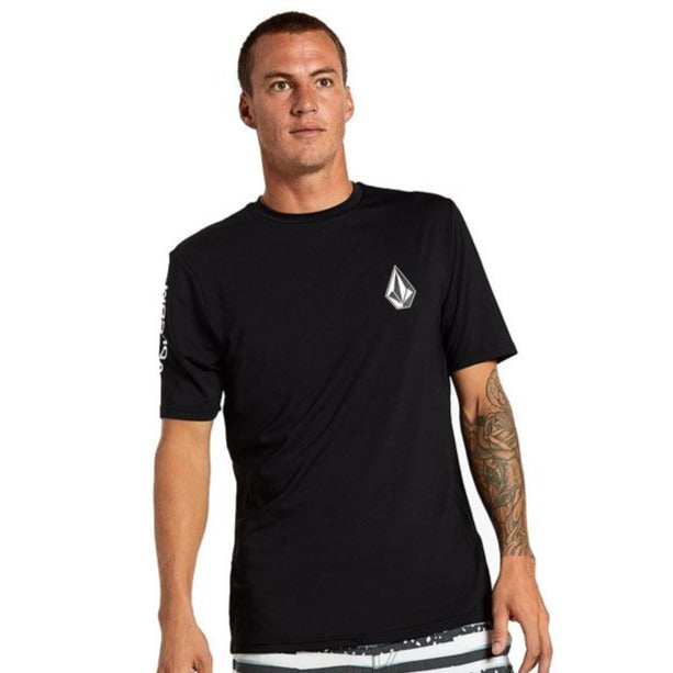 Volcom -Deadly Stone UPF 50 loose fit - Rash Guard - Mens-Rash Guard-Volcom-L-Mens-Black-Spunkys Surf Shop LLC