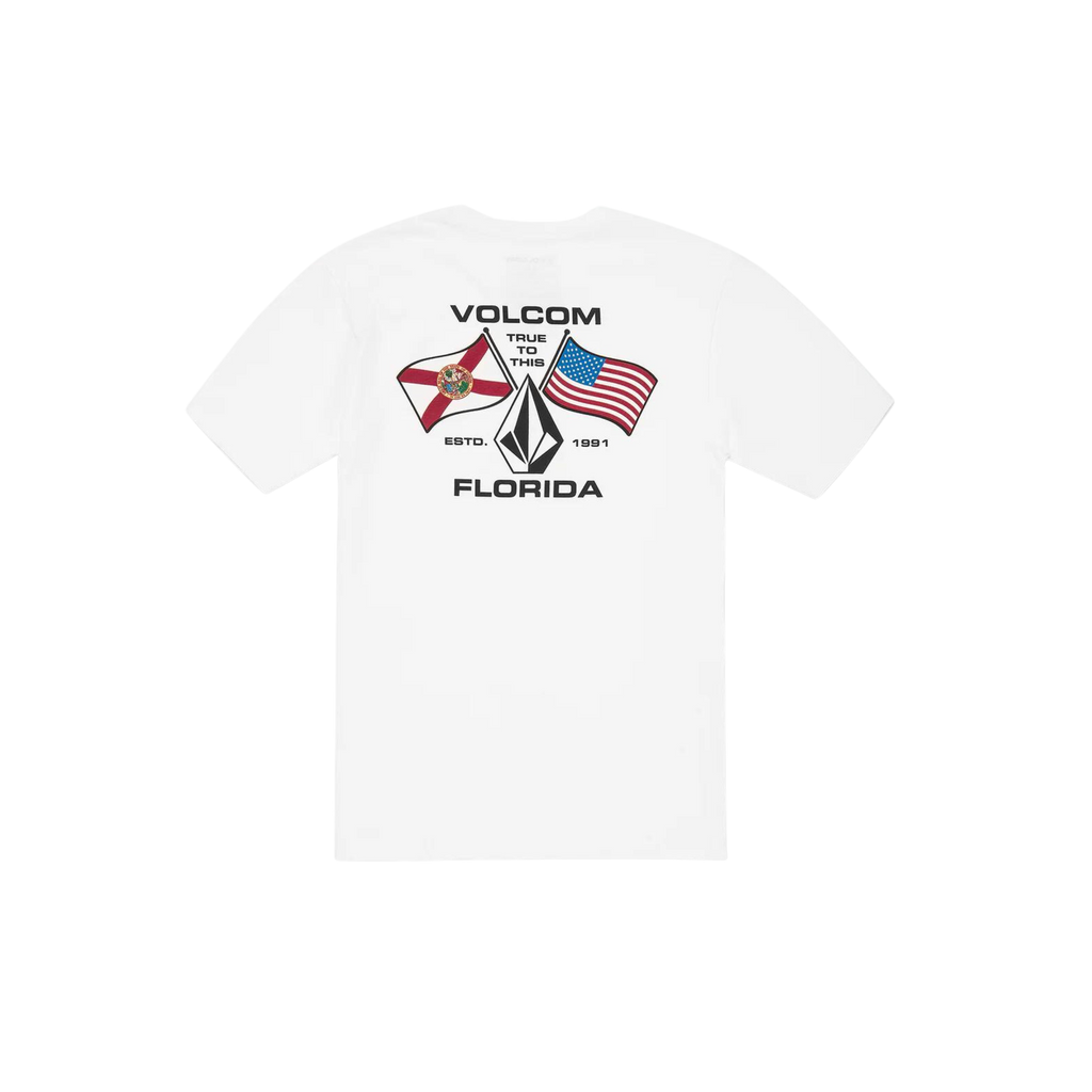 Volcom - Florida Flag - T-Shirts - Men-T-Shirts-Volcom-S-Men-White-Spunkys Surf Shop LLC