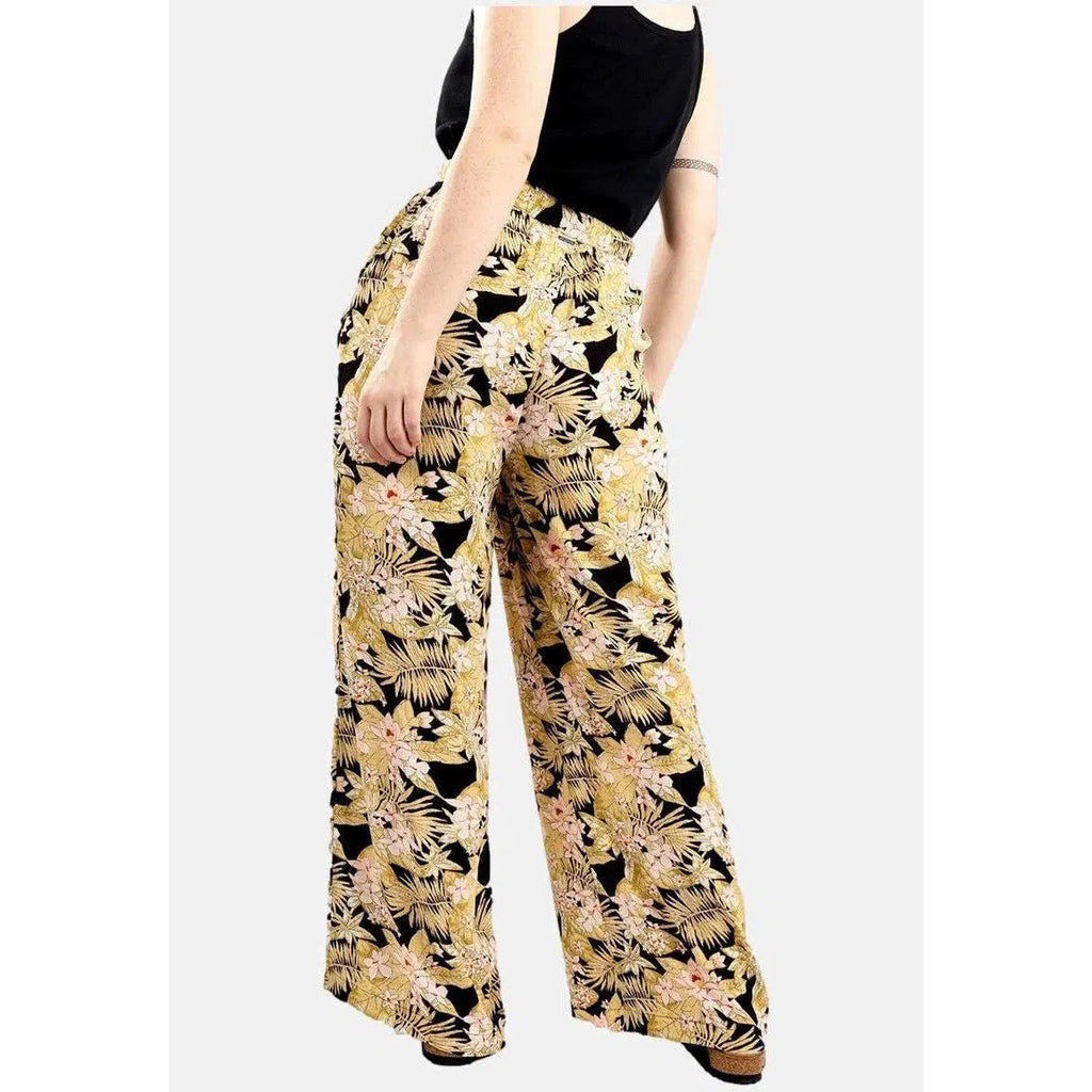 Volcom - Frondly Fire - Pants - Womens-Pants-Volcom-XS-Womens-Black Combo-Spunkys Surf Shop LLC