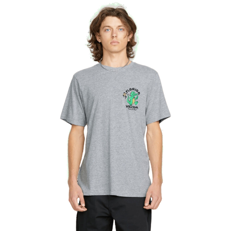 Volcom - Gatornation Short Sleeve - Tee - Mens-Tees-Volcom-Heather Grey-S-Spunkys Surf Shop LLC