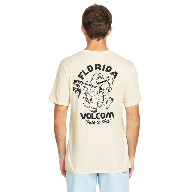 Volcom - Gatornation Short Sleeve - Tee - Mens-Tees-Volcom-Off White Heather-S-Spunkys Surf Shop LLC