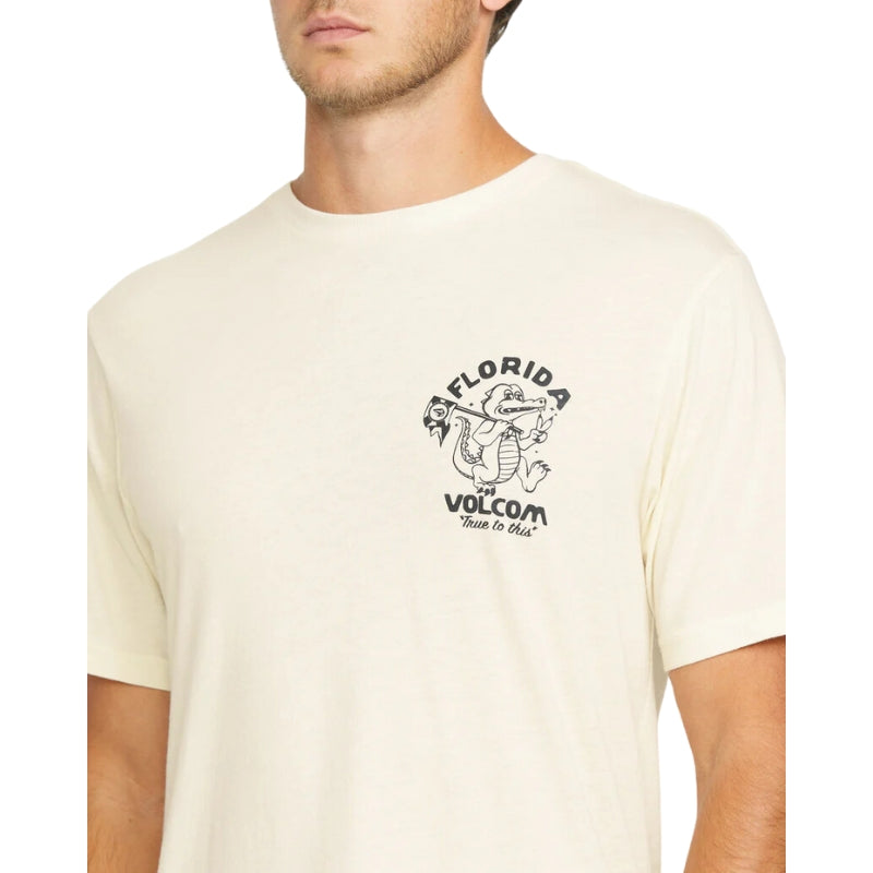 Volcom - Gatornation Short Sleeve - Tee - Mens-Tees-Volcom-Off White Heather-S-Spunkys Surf Shop LLC