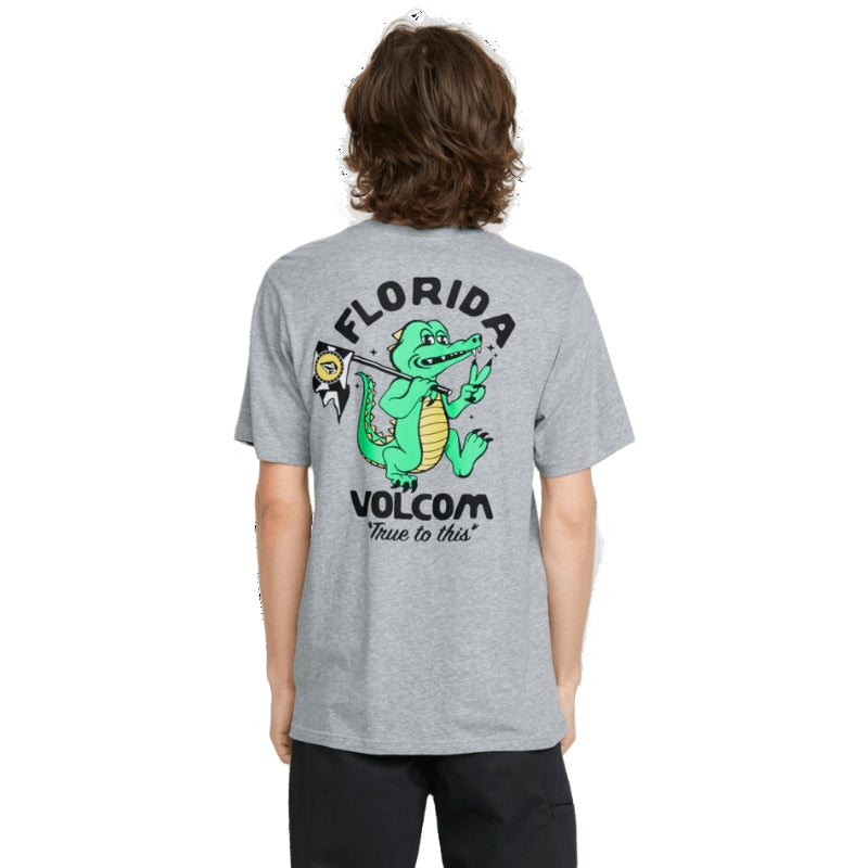 Volcom - Gatornation Short Sleeve - Tee - Mens-Tees-Volcom-Off White Heather-S-Spunkys Surf Shop LLC