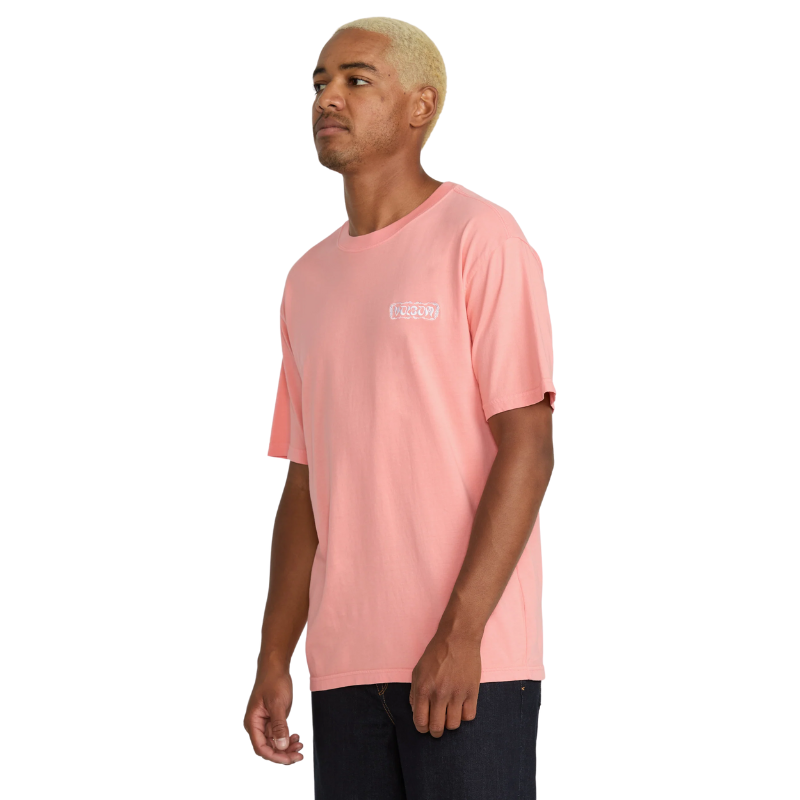 Volcom - Groovin Short Sleeve - Tee - Mens-Tees-Volcom-S-Peach Fuzz-Spunkys Surf Shop LLC