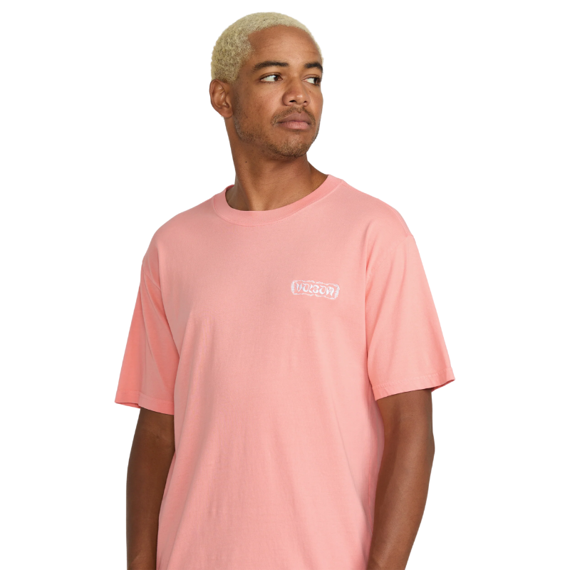 Volcom - Groovin Short Sleeve - Tee - Mens-Tees-Volcom-S-Peach Fuzz-Spunkys Surf Shop LLC