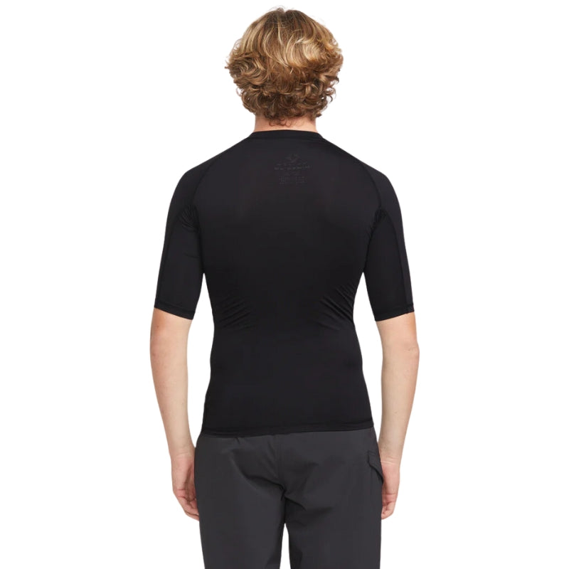 Volcom - Lido Short Sleeve - Lycra - Mens-Shorts-Volcom-Black-XS-Spunkys Surf Shop LLC