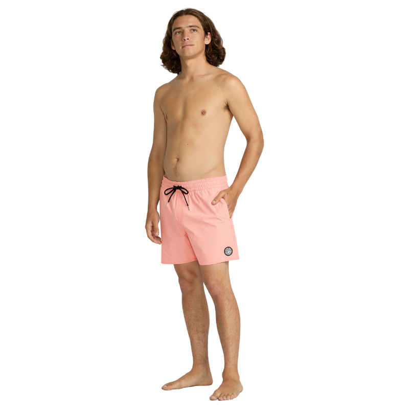 Volcom - Lido Solid 16" Trunks - Boardshorts - Mens-Board Shorts-Volcom-S-Peach Fuzz-Spunkys Surf Shop LLC