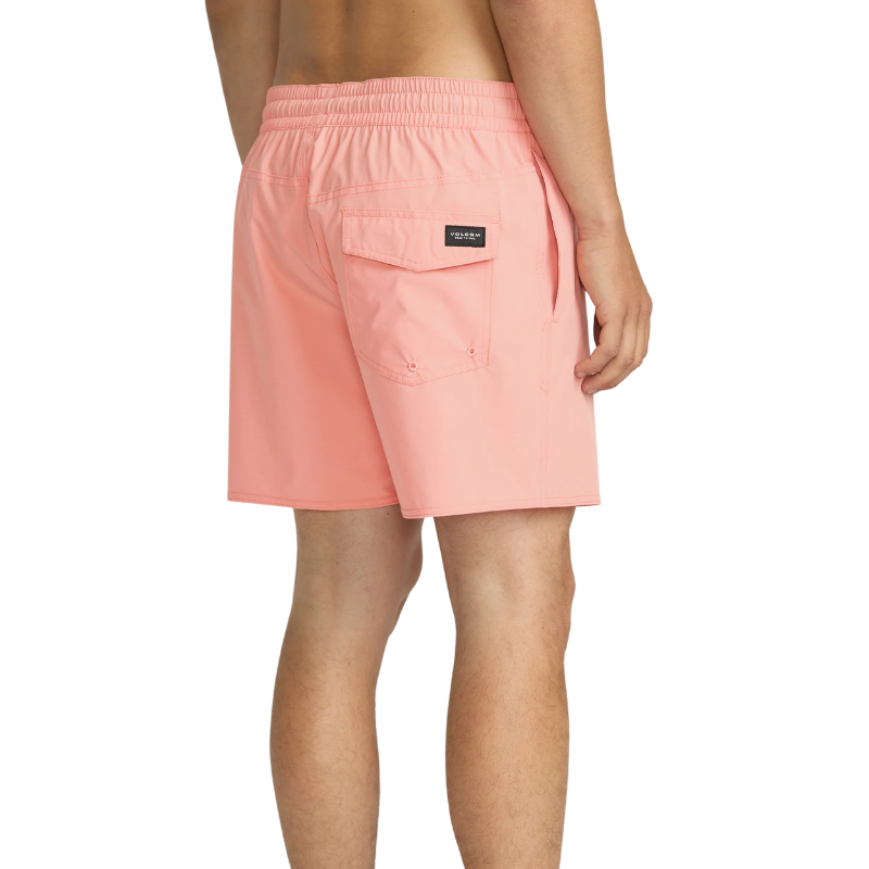 Volcom - Lido Solid 16" Trunks - Boardshorts - Mens-Board Shorts-Volcom-S-Peach Fuzz-Spunkys Surf Shop LLC