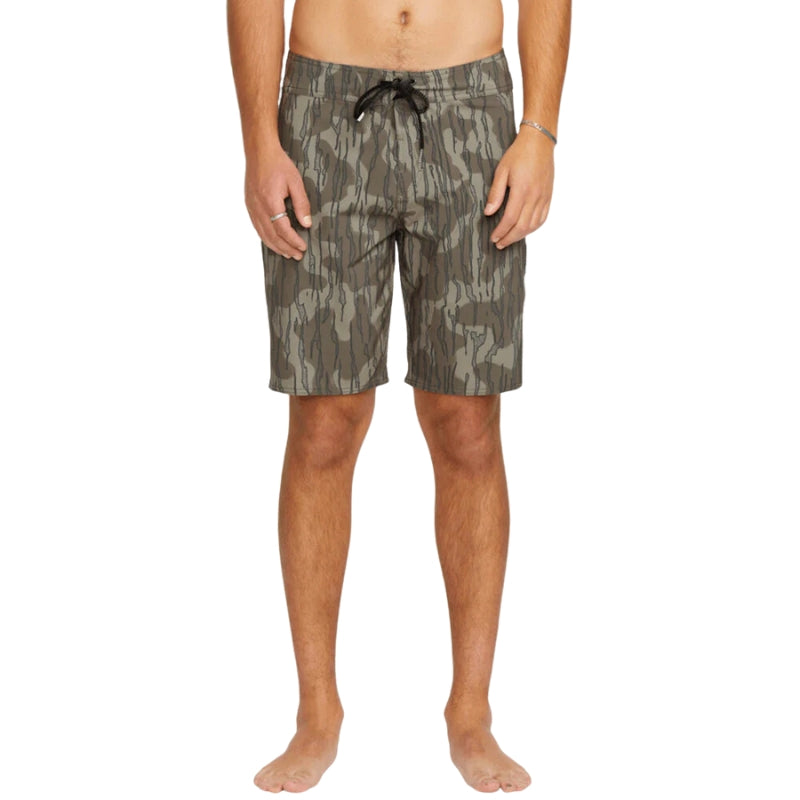 Volcom - Lido Solid Mod-Tech 20" - Boardshorts - Mens-Shorts-Volcom-Brindle-28-Spunkys Surf Shop LLC