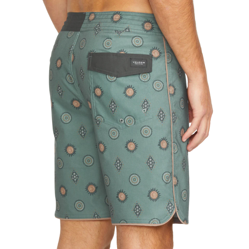 Volcom - Mister Fib Scallop Stoney - Boardshorts - Mens-Shorts-Volcom-Light Olive-28-Spunkys Surf Shop LLC