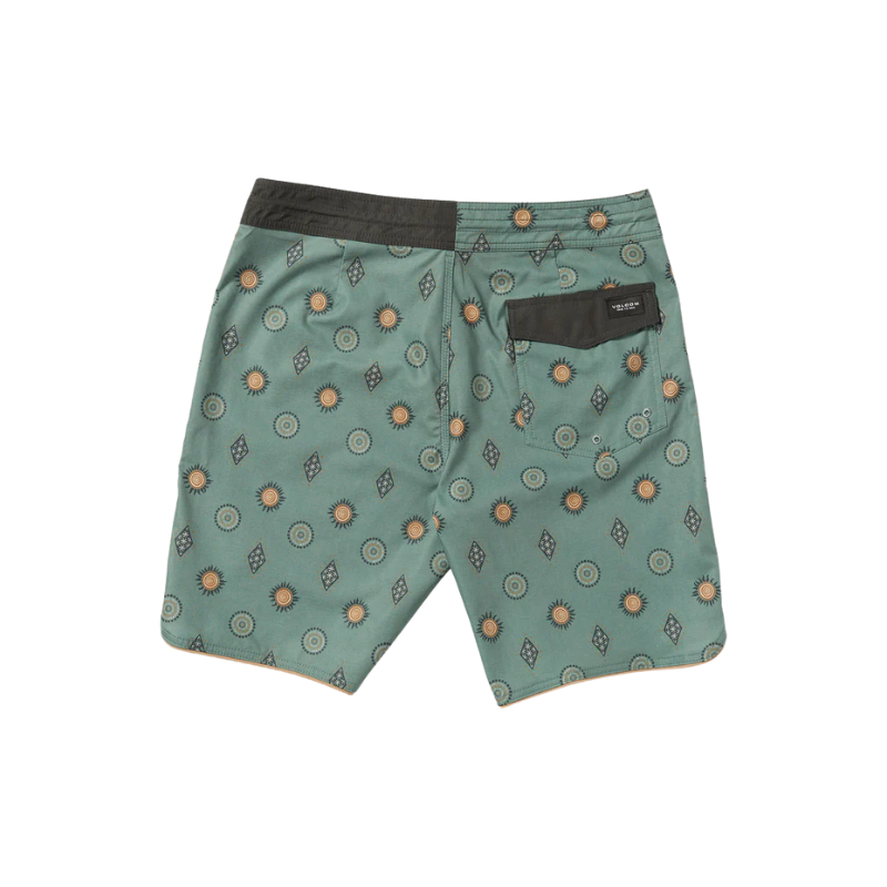 Volcom - Mister Fib Scallop Stoney - Boardshorts - Mens-Shorts-Volcom-Light Olive-28-Spunkys Surf Shop LLC