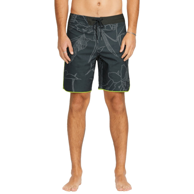 Volcom - Mister Fib Scallop Stoney - Boardshorts - Mens-Shorts-Volcom-Stealth-28-Spunkys Surf Shop LLC